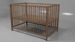 Baby Cot 3D model