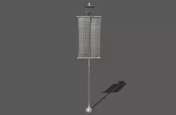 banner speaker post 3D model