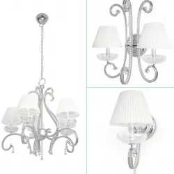 Baroque Crystal Lamps Collection 3D model