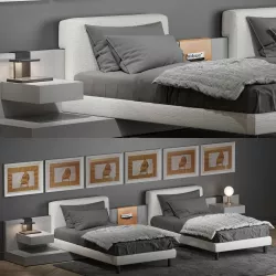 Bed Meridiani Cliff 2 3D model