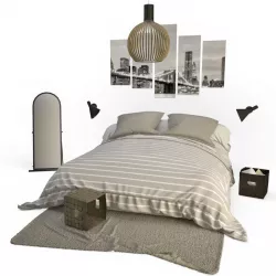  Bedroom New York 3D model