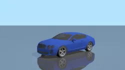 Bentley Continental GT Low-poly  3D model