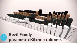 BEST EVER PARAMETRIC KITCHEN CABINETS 3D model