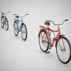 Bicycle - Monark Low-poly  3D model
