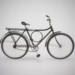 Biycle - Monark Black Low-poly  3D model