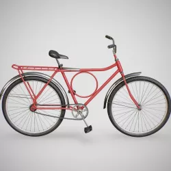Biycle - Monark Red Low-poly  3D model
