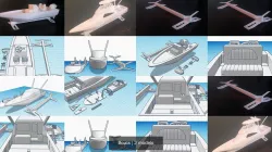Boats 3D Model Collection