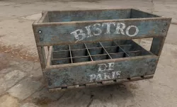 Bottle crate - Wood box - Low poly - Prop - UE4 Game ready 2048k Low-poly  3D model