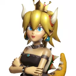 Bowsette Rigged Low-poly  3D model
