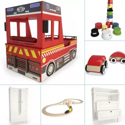 Boy Fire Bedroom Set 3D model