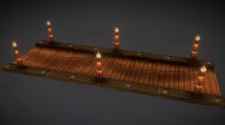 Bridge Low-poly  3D model