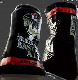 Broken Beer Can 3D model