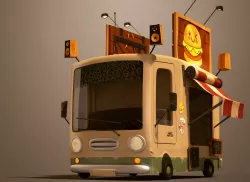 Burger truck 3D model