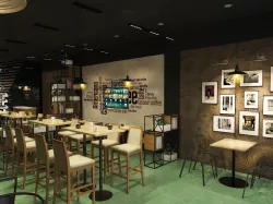 Cafe design 3D model