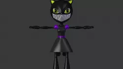 Cat girl model 3D model