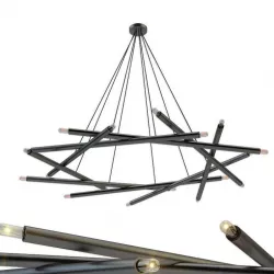 Chandelier Brass by Blueprint Lighting 3D model