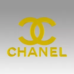 Chanel logo 3D model