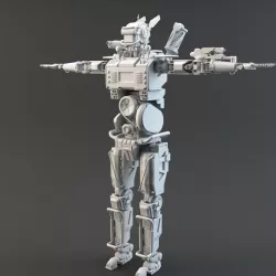Chappie V2 Highpoly 3D model