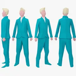 Character Low Poly 1 3D model