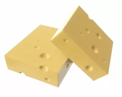 Cheese square 3D model