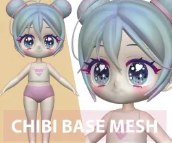 Chibi BaseMesh 3D model