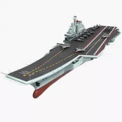 Chinese Aircraft Carrier Liaoning And J-15 Flying Shark  3D model