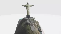 Christ the Redeemer Statue  Low-poly  3D model
