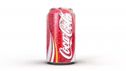 Coke Can with drops 3D model