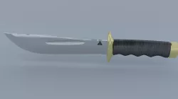 Combat knife 3D model