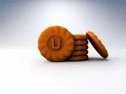 Cookie Bunch 3D model