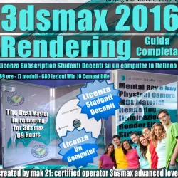 Corso 3ds max 2016 Rendering Guida Completa Studenti  3D Model Collection