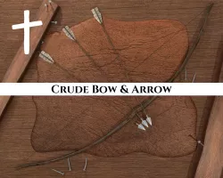 Crude Bow and Arrow 3D model