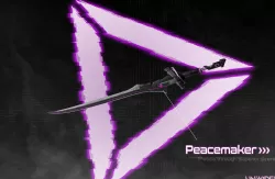 Cyberpunk katana - Peacemaker Low-poly  3D model