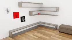 Decorative Shelves Low-poly  3D model