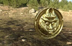 Demon coin Low-poly  3D model