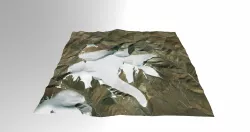 Desert in Central China 3D model