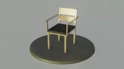 Dining Chair - Low Poly - Game Ready Low-poly  3D model