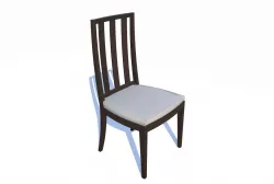 Dining chair pack 4 PBR Low-poly  3D model
