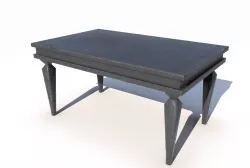 Dining Old Table 6 PBR Low-poly  3D model
