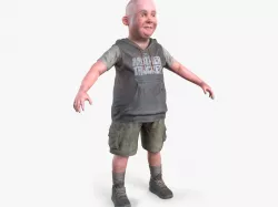 Dirty Tomboy Low-poly  3D model