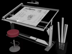 Drawing Table 3D model