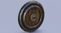 Dwarf shield Low-poly  3D model