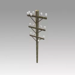 Electric pole 3D model