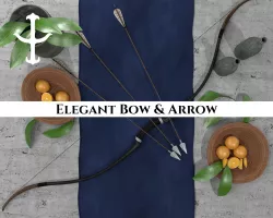 Elegant Bow and Arrow 3D model