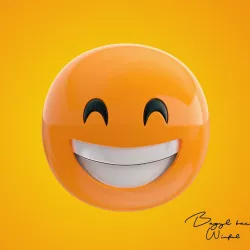 Emoji Beaming Face With Smiling Eyes Low-poly  3D model