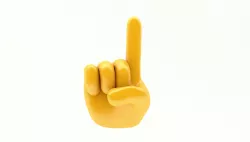 EMOJI HAND POINTING UP ICON Low-poly  3D model