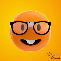 Emoji Nerd Low-poly  3D model