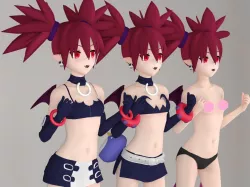 Etna anime girl pose 01 3D model
