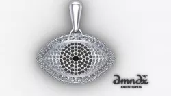 Evil eye pendant 3D model
