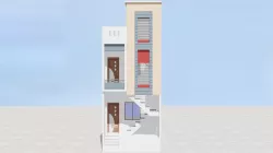 Exterior Elevation Low-poly  3D model